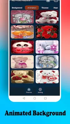 Teddy Bear Love keyboard android App screenshot 4